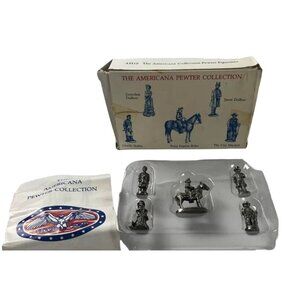 The Americana Pewter Collection Figurines Set
